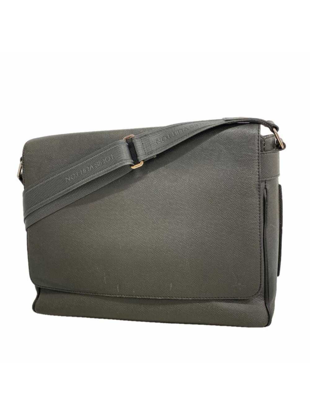 Louis Vuitton Shoulder Bag Taiga Roman GM Ardoise
